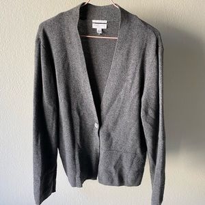 Gray cardigan